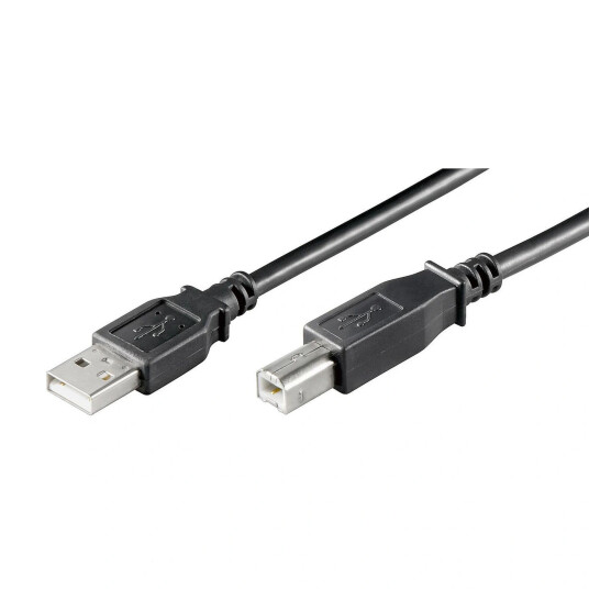 MicroConnect USB 2.0 A-B Kabel 3m Svart