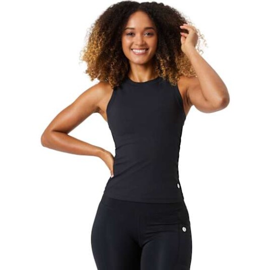 Bjørn Borg Ace Pocket Ribbed Tank Top Dame Black Beauty XS