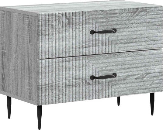  Nattbordskap Grå sonoma 62 x 34,5 x 47,5 cm Konstruert tre