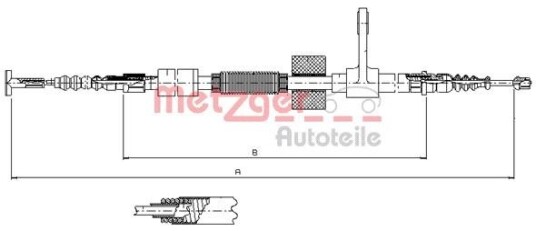 Metzger Tautrekk parkeringsbrems METZGER 251.32
