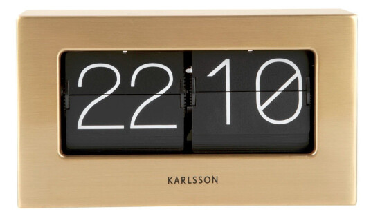 Karlsson Boxed Flip Bordklokke KA5620GD Unisex 21 cm Kvarts urverk
