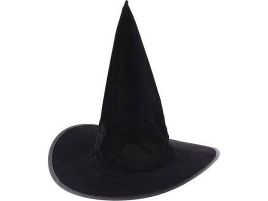 Godan Flocked Heksehatt Til Halloween - 1 Stk Universal Godan Flocked Heksehatt Til Halloween - 1 Stk Universal