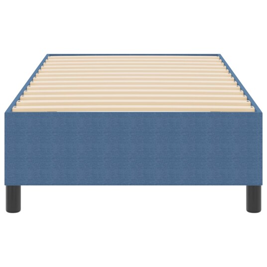 Box Spring Seng Blå 80x200 cm Cordfløyel