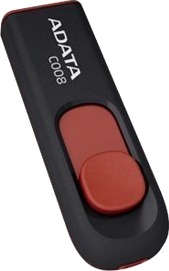 Adata Classic Series C008 Usb-Flashstasjon 64 Gb Usb 2.0 Svart Rød