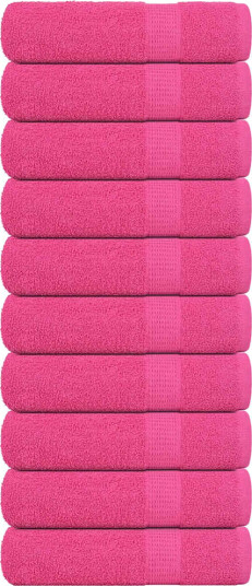 vidaXL Håndklær FROGN 10 stk rosa 50x100 cm 360 gsm vidaXL Håndklær FROGN 10 stk rosa 50x100 cm 360 gsm
