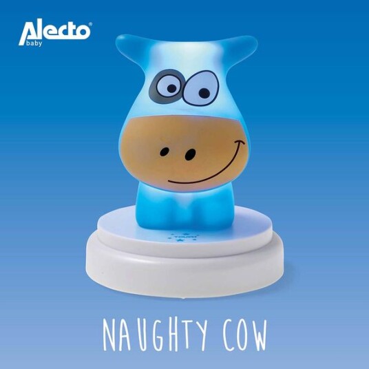 Alecto NAUGHTY COW LED nattlys ku blå Alecto NAUGHTY COW LED nattlys ku blå
