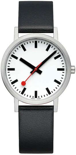 Mondaine Dameklokke A660.30314.16OMV Classic Hvit/Lær Ø36 mm Mondaine Dameklokke A660.30314.16OMV Classic Hvit/Lær Ø36 mm
