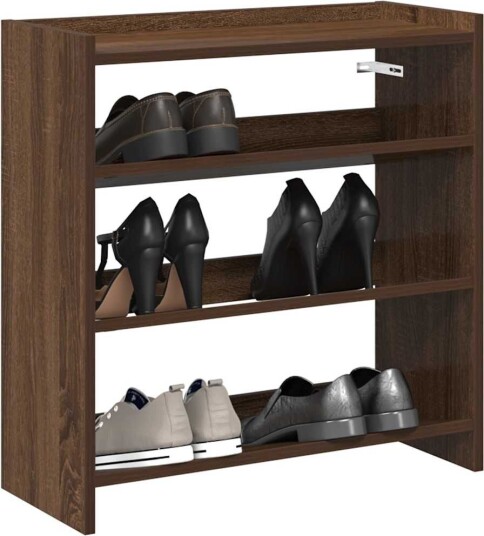 Skohylle brun eik 60x25x62 cm konstruert tre 8721158649249