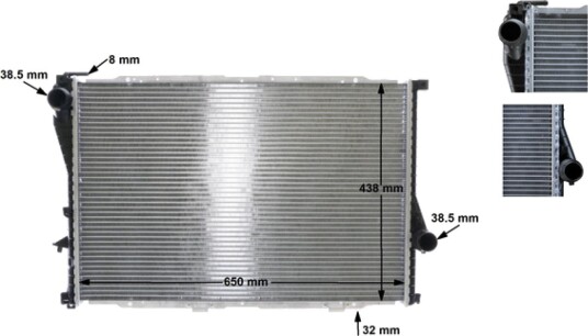 Radiator MAHLE ORIGINAL CR 296 000S
