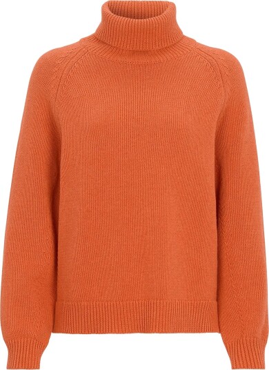 Newhouse Iris Knitted Turtleneck Orange L Newhouse Iris Knitted Turtleneck Orange L