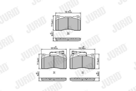 Bremseklosser JURID 571952J Bremseklosser JURID 571952J
