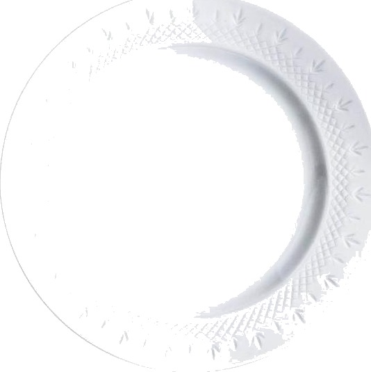 Frederik Bagger - Crispy Porcelain lunsjtallerken 25 cm hvit
