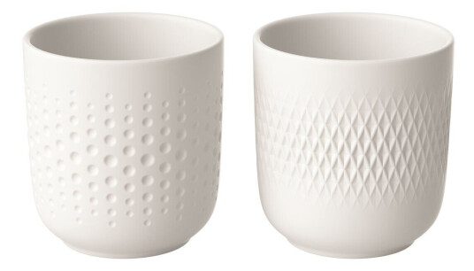 Villeroy & Boch Manufacture Collier kopp 2-pakning Hvit Villeroy & Boch Manufacture Collier kopp 2-pakning Hvit