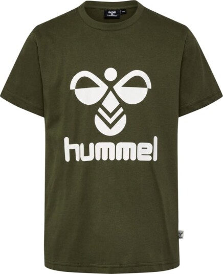 Hummel Kids' hmlTRES T-Shirt Short Sleeve 128, Olive Night