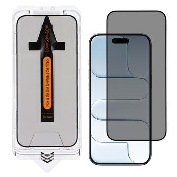 MTP Products iPhone Air Beskyttelsesglass med personvern med installasjonsverktøy   9H Svart Kant