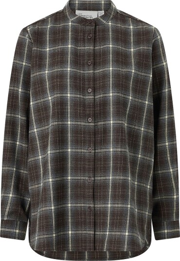 My Essential Wardrobe   Skjorte Marlymw   Brun