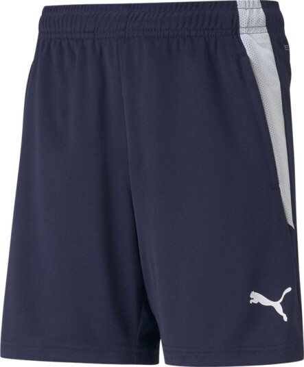 Teamliga Training Shorts Jr Peacoat PUMA White størrelse 164 cm
