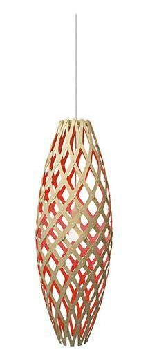 David Trubridge Hinaki Rød Taklampe David Trubridge Hinaki Rød Taklampe