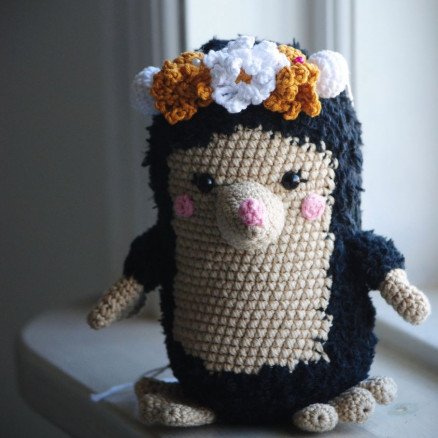 Molly Muldvarp av Rito Krea Bamse Hekleoppskrift 16cm Molly Muldvarp av Rito Krea Bamse Hekleoppskrift 16cm