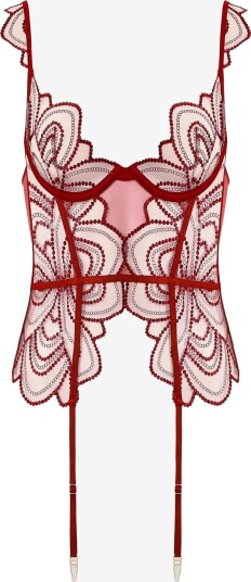 Bluebella Soraya Wired Basque SAVVY RED/TOMATO RED/SHEER A x 70 Bluebella Soraya Wired Basque SAVVY RED/TOMATO RED/SHEER A x 70