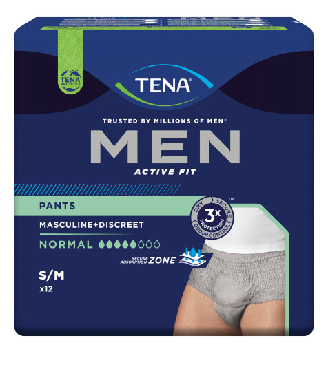 Tena MEN Pants Active Fit Normal Small/Medium 12 stk.
