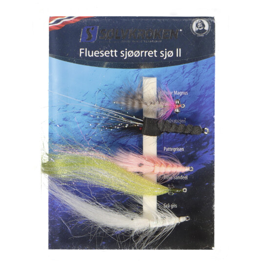 Sølvkroken Sjøørret sjø II, fluesett STD STD Sølvkroken Sjøørret sjø II, fluesett STD STD