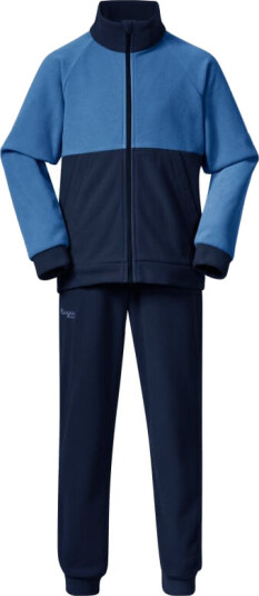 Bergans Kids' Smådøl V5 Longzip Set 116, Navy Blue/Riviera Blue Bergans Kids' Smådøl V5 Longzip Set 116, Navy Blue/Riviera Blue