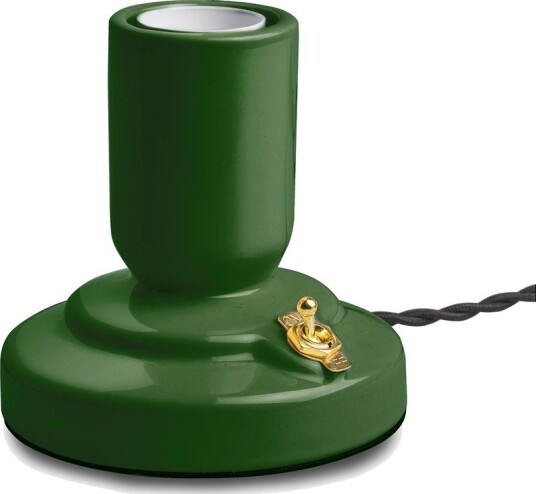 Unison RETRO Bordlampe Porselen Mørkegrønn E27