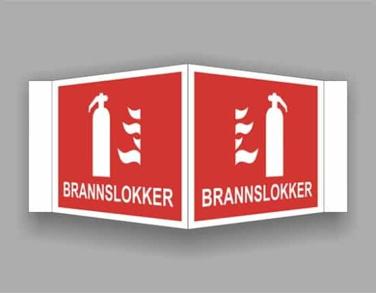BRANNSKILT BRANNSLUKKER 21X14CM PLOG PVC Plog