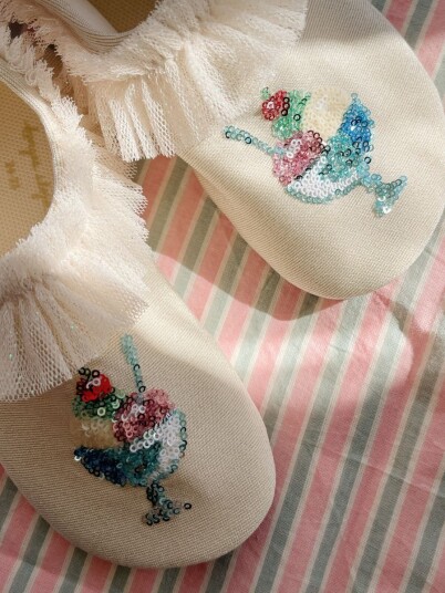 Konges Sløjd Amandine frill swim shoes – rosewater   28/29