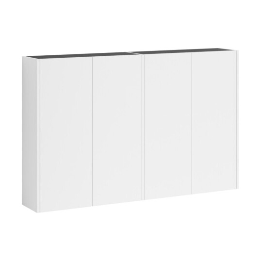 Vikingbad Fay Dobbel Veggskap Uten Speil Hvit Matt / 120cm