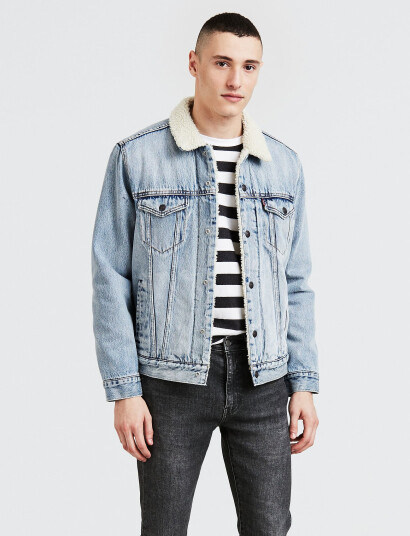 Levi"s® Type 3 Sherpa Trucker Stonebri - Blue - M Levi"s® Type 3 Sherpa Trucker Stonebri - Blue - M
