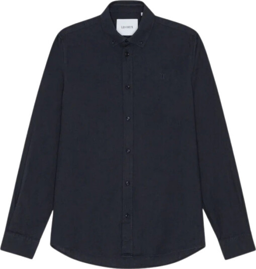 Les Deux Konrad Cotton Linen Shirt Blå S