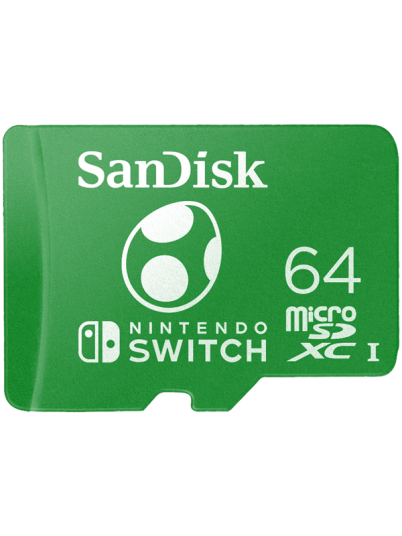 SanDisk Nintendo Switch microSD-card - 64GB - Yosi edition SanDisk Nintendo Switch microSD-card - 64GB - Yosi edition