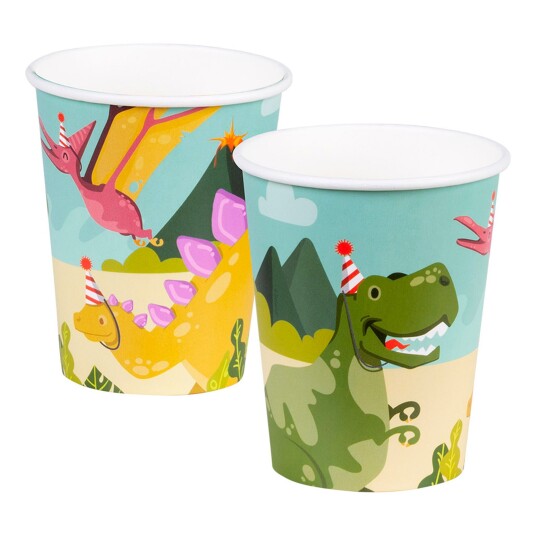 Boland Party Partners Pappkopper Dino Party - 10-pakning Boland Party Partners Pappkopper Dino Party - 10-pakning