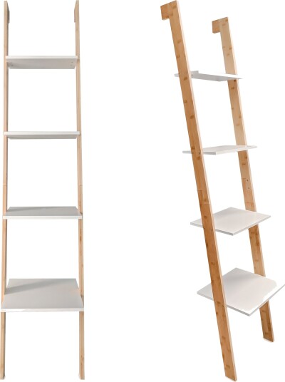 Bambusstige bokhylle