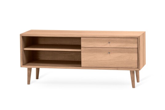 Torkelson Scandi mediebenk Oljet eik 120 x 39 cm Natur