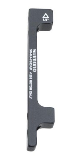 Shimano Adapter Front/bak 203mm, Gaffel=pm, Kaliper=pm