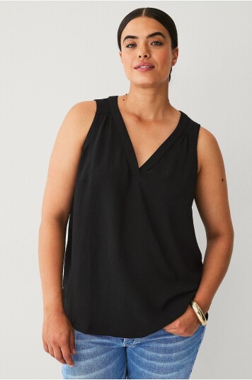 Zizzi - Bluse mFikka S/L - Svart