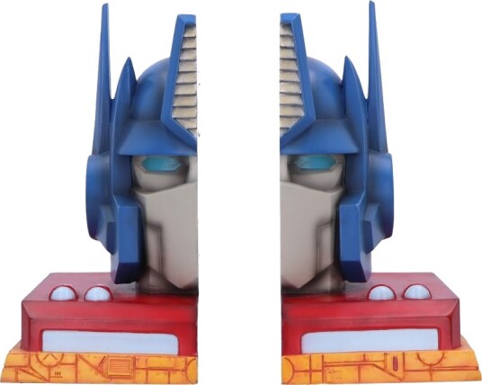 Transformers Optimus Prime Bokstøtter 20 cm Håndmalt Resin i Sølv Transformers Optimus Prime Bokstøtter 20 cm Håndmalt Resin i Sølv