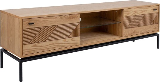 TV-bord HOME4YOU Cindy 180x40x55 cm MDF eik - lys eik