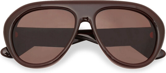 ROTATE Pilot Aviator Frame Brown ONE SIZE ROTATE Pilot Aviator Frame Brown ONE SIZE