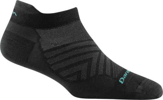 Darn Tough Women's Run No Show Tab Ultra-Lightweight L (41-42.5), Black