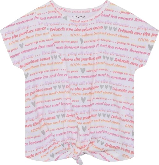 Minymo T Shirt Ss Aop White 104