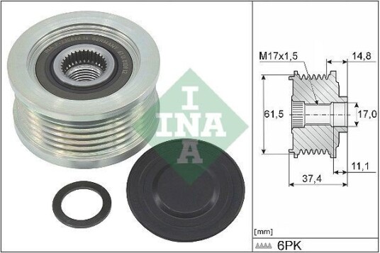 Dynamo remhjul INA 535 0348 10