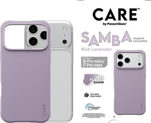 CARE by PanzerGlass Samba Case Rich Lavender w. MagSafe Apple iPhone 18 Pro Max | 17 Pro Max