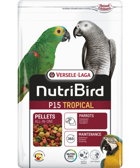 Nutribird P15 Tropical (Papegøye) 1 kg Nutribird P15 Tropical (Papegøye) 1 kg