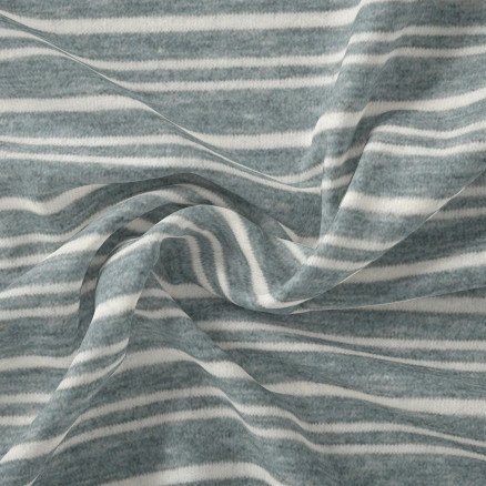 Stoffabrics Â Avalana Jersey Melange Stripe Stoff 160cm Farge 155 50cm