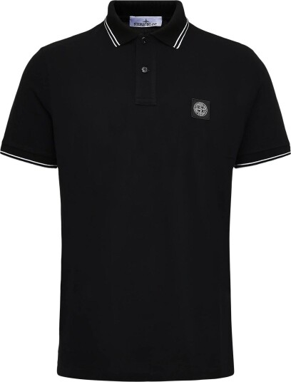 Stone Island Organic Cotton Polo BLACK L