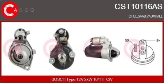 Starter CASCO CST10116AS Starter CASCO CST10116AS